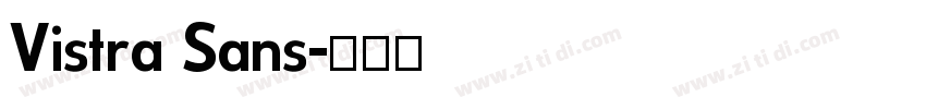 Vistra Sans字体转换